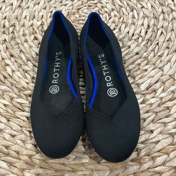 Rothy’s Black Rounded toe flats Size 6 - Picture 1 of 5